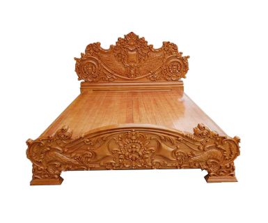 GIƯỜNG NGỦ CHẠM KHẮC HOA LÁ TÂY TN23