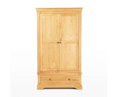 TỦ QUẦN ÁO HAI CÁNH GỖ SỒI TN238
