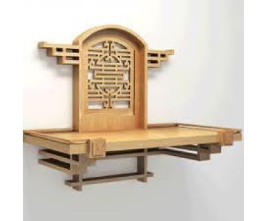 BÀN THỜ TREO TƯỜNG GỖ MÍT ĐỤC TN346