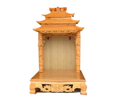 BÀN THỜ ÔNG ĐỊA MÁI CHÙA 3 TẦNG TN358
