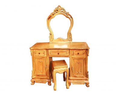 BÀN TRANG ĐIỂM GỖ TỰ NHIÊN TN381