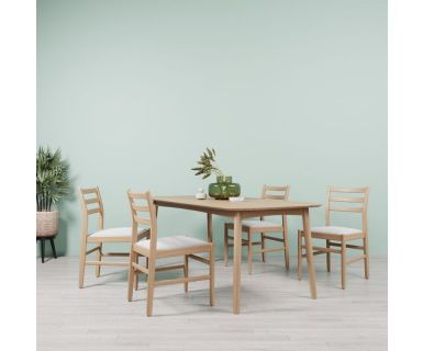 BỘ BÀN ĂN 4 GHẾ GỖ SỒI TN47