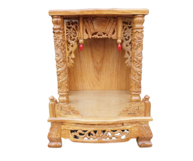 BÀN THỜ THẦN TÀI ÔNG ĐỊA GỖ GÕ ĐỎ TN376
