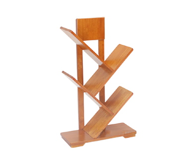 KỆ SÁCH XƯƠNG CÁ 3 TẦNG GỖ CAO SU TN472