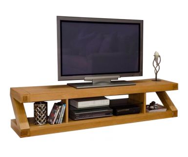 KỆ TIVI GỖ SỒI MỸ HÌNH CHỮ Z TN459