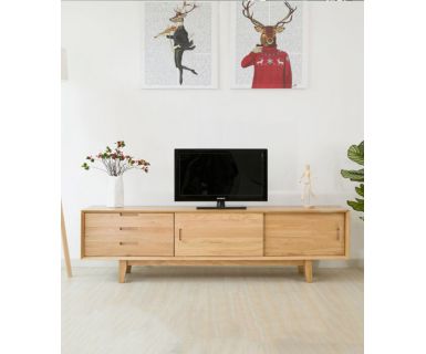 KỆ TIVI PHÒNG KHÁCH GỖ TỰ NHIÊN TN88