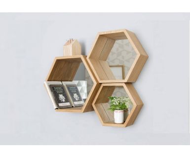 KỆ SÁCH GỖ TREO TƯỜNG ĐỘC LẠ TN478