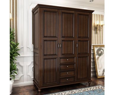 TỦ QUẦN ÁO GỖ TỰ NHIÊN ĐẸP 2021 TN411
