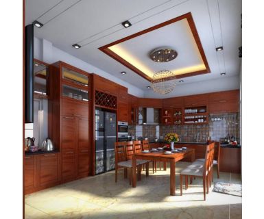 TỦ BẾP GỖ XOAN ĐÀO TN104