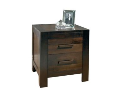 TỦ ĐẦU GIƯỜNG HAI NGĂN KÉO GỖ ÓC CHÓ TN169