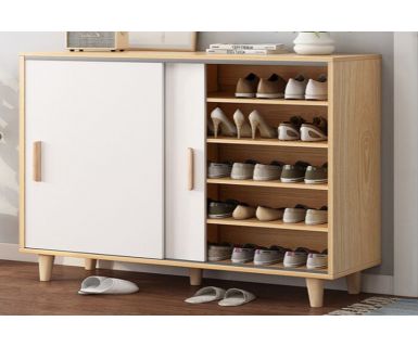 TỦ GIÀY GỖ CỬA LÙA NHỎ GỌN TN546