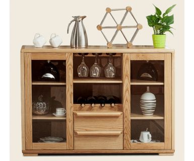 TỦ RƯỢU GIA ĐÌNH GỖ SỒI TỰ NHIÊN TN390