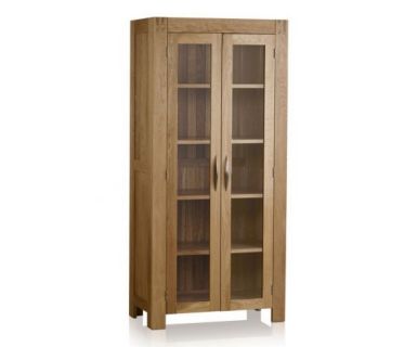 TỦ TRƯNG BÀY HAI CÁNH KÍNH GỖ SỒI TN277
