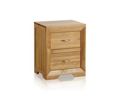 TỦ ĐẦU GIƯỜNG HAI NGĂN KÉO GỖ SỒI TN315