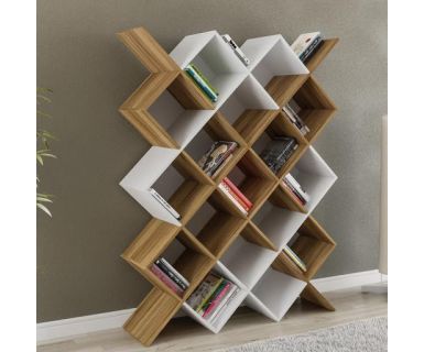 KỆ SÁCH GỖ TỰ NHIÊN GIÁ TỐT TN489