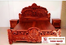 GIƯỜNG NGỦ CHẠM KHẮC GIÁ RẺ TỪ GỖ TỰ NHIÊN TẠI TP.HCM