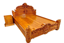 MẪU GIƯỜNG NGỦ GỖ TỰ NHIÊN THIẾT KẾ SANG TRỌNG HUYỆN HÓC MÔN