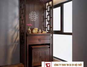 THIẾT KẾ VÁCH NGĂN BÀN THỜ CNC ĐẸP CHO CĂN HỘ