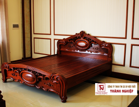 TẠO ĐIỂM NHẤN CHO PHÒNG NGỦ BẰNG GIƯỜNG CHẠM KHẮC GIÁ RẺ