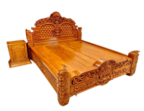 MẪU GIƯỜNG NGỦ GỖ TỰ NHIÊN THIẾT KẾ SANG TRỌNG HUYỆN HÓC MÔN
